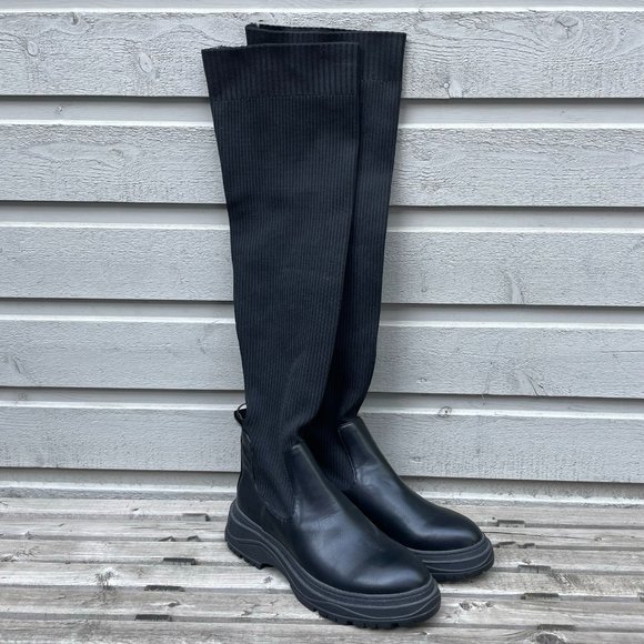 Women's Stretch Knit Boots - Picture 1 of 3